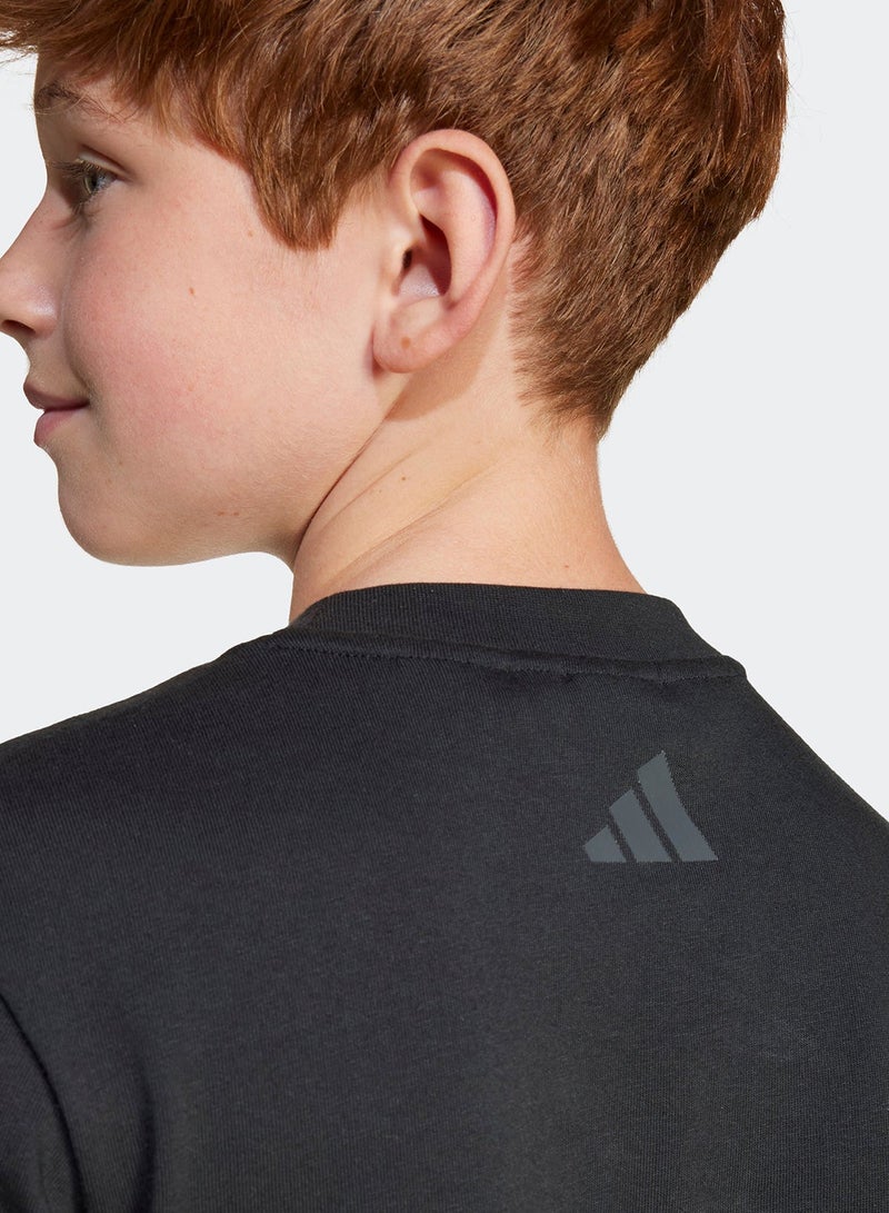 اديداس تيشيرت جرافيك سمايلي وورلد للشباب - Image 4